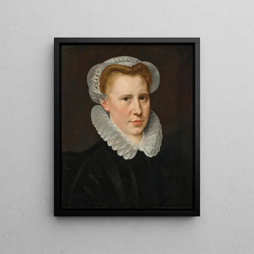 Gemälde Portrait einer jungen Frau - Adriaen Thomasz Key | Kunstdruck
