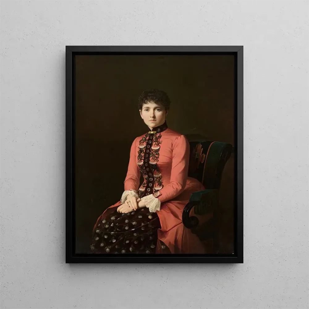 Gemälde Portrait einer jungen Frau - Aleksei Mikhailovich Kolesov | Kunstdruck