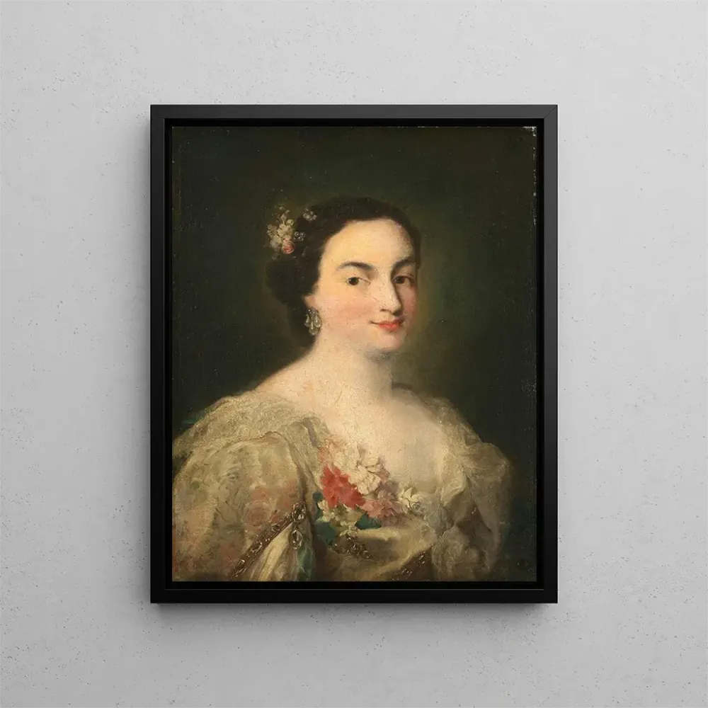 Gemälde Portrait einer jungen Frau - Alessandro Longhi | Kunstdruck