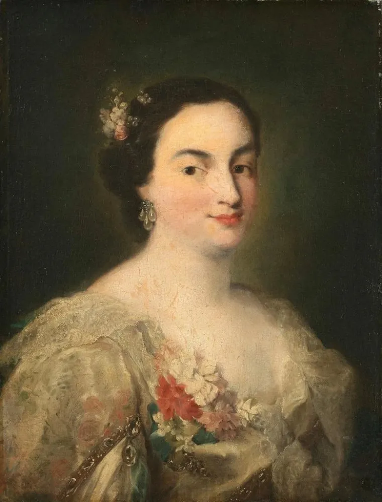 Gemälde Portrait einer jungen Frau - Alessandro Longhi | Kunstdruck