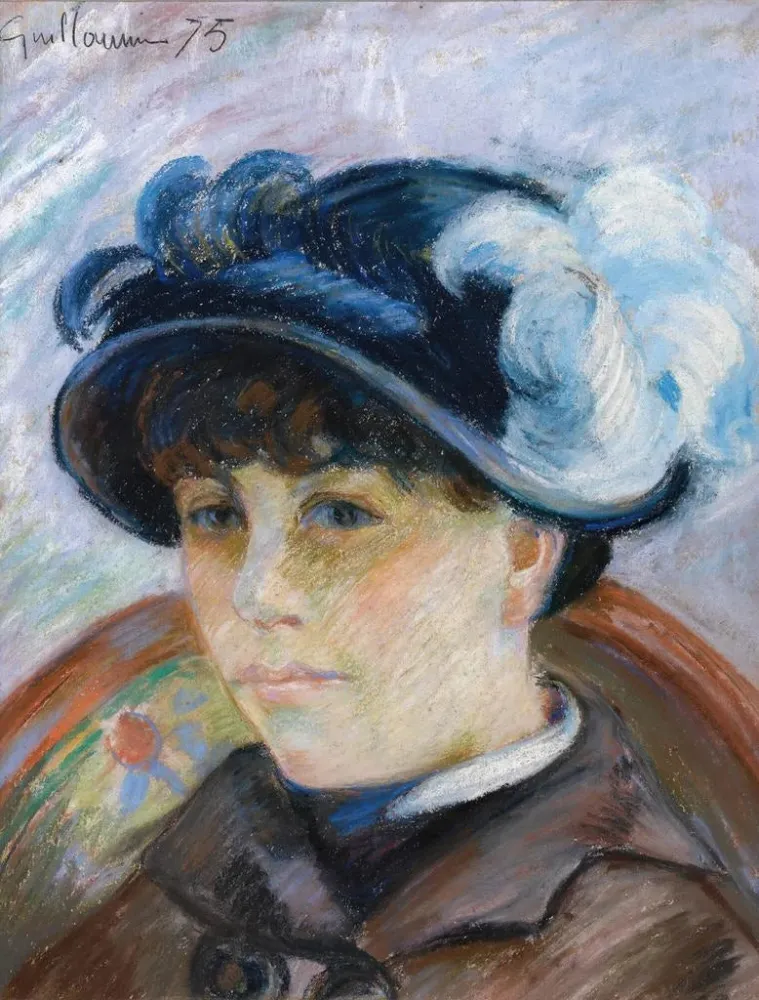 Gemälde Portrait einer jungen Frau - Armand Guillaumin