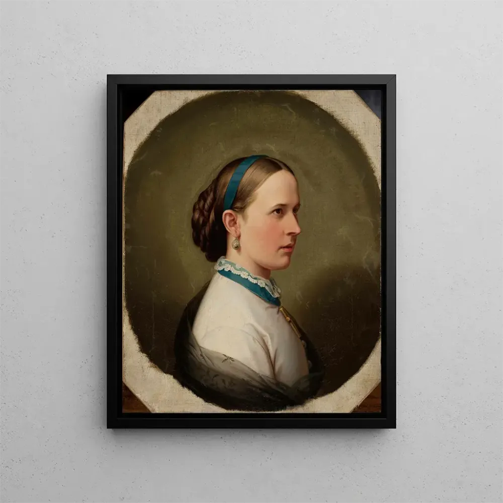 Gemälde Portrait einer jungen Frau - Artur Grottger | Kunstdruck