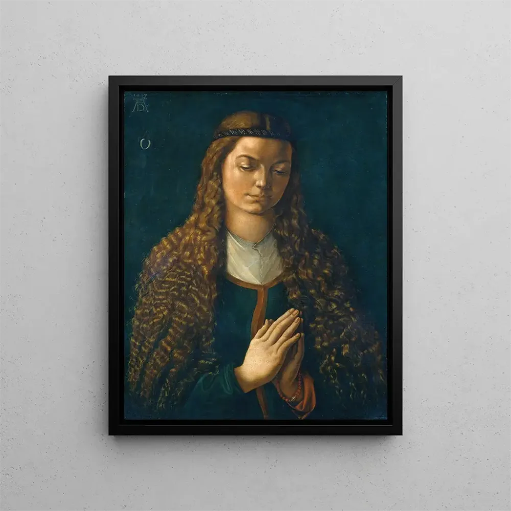 Gemälde Portrait einer jungen Frau mit offenem Haar - Albrecht Dürer | Kunstdruck