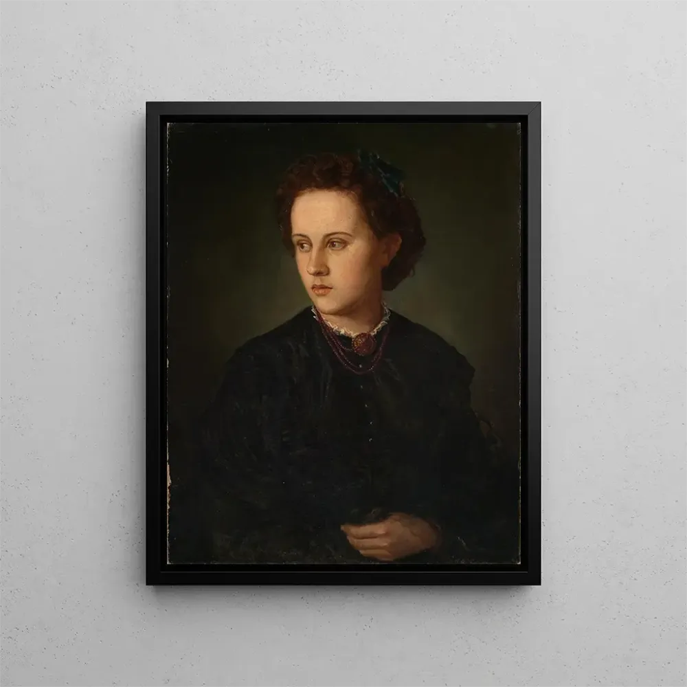 Gemälde Portrait einer Mädchen - Anselm Feuerbach | Kunstdruck
