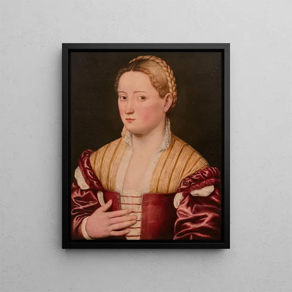 Gemälde Portrait einer schönen Venezianerin - Bernardino Licinio | Kunstdruck