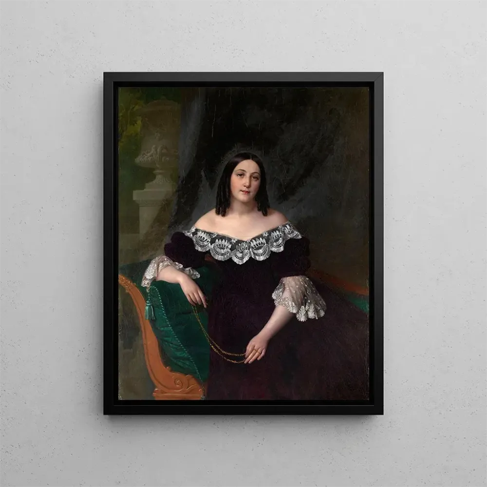Gemälde Portrait einer unbekannten Frau - Alexey Vassilievich Tyranov | Kunstdruck