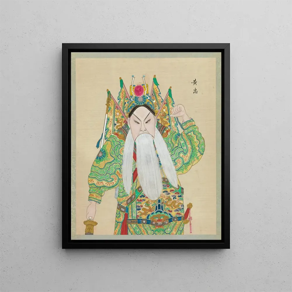 Gemälde Portrait eines Charakters aus der Peking-Oper 6 - Anonym | Kunstdruck