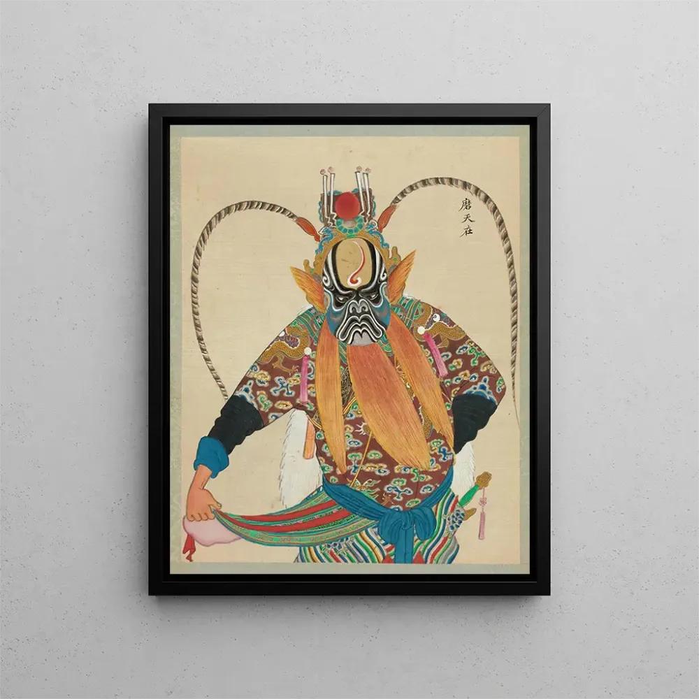 Gemälde Portrait eines Charakters aus der Peking-Oper 2 - Anonym | Kunstdruck
