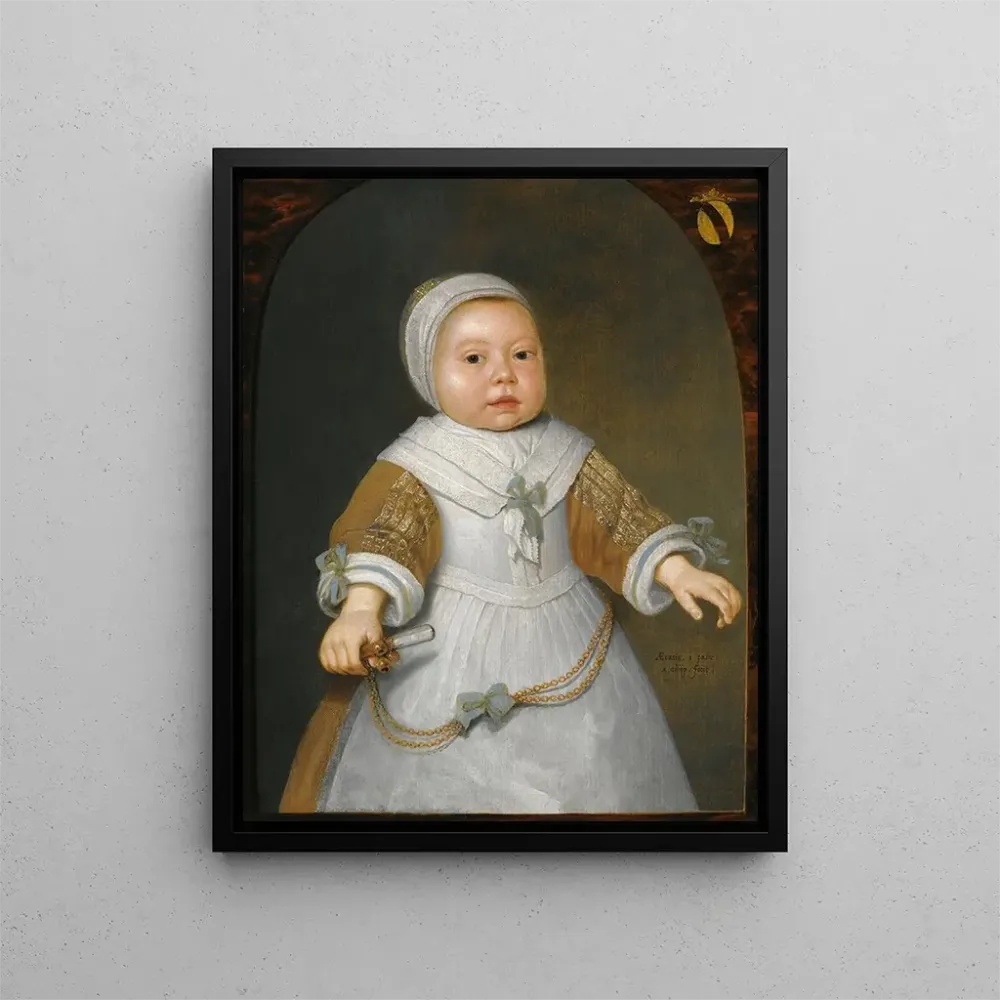 Gemälde Portrait eines einjährigen Mädchens aus der Familie Van Der Burch - Aelbert Cuyp | Kunstdruck