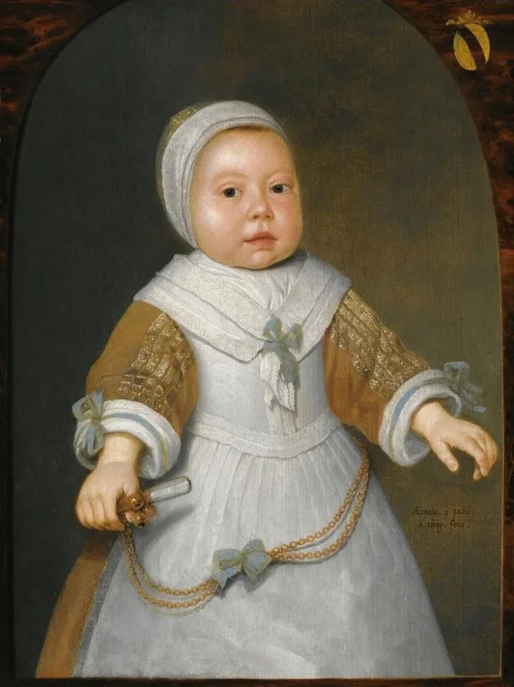 Gemälde Portrait eines einjährigen Mädchens aus der Familie Van Der Burch - Aelbert Cuyp | Kunstdruck