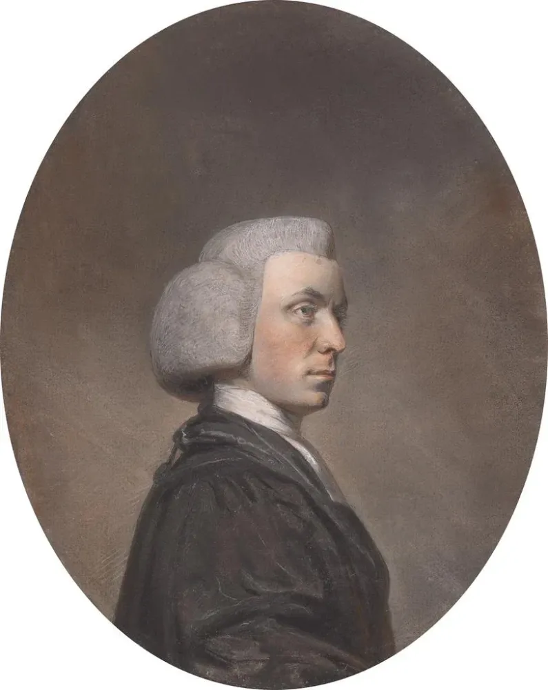 Gemälde Portrait eines göttlichen, Reverend Philip Wodehouse, Prebendär von Norwich - Hugh Douglas Hamilton | Kunstdruck