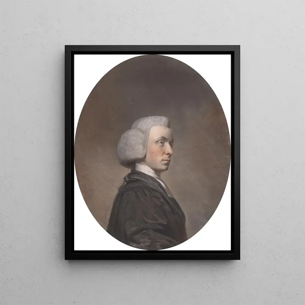 Gemälde Portrait eines göttlichen, Reverend Philip Wodehouse, Prebendär von Norwich - Hugh Douglas Hamilton | Kunstdruck