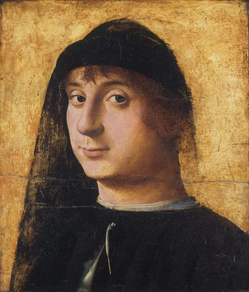 Gemälde Portrait eines jungen Edelmanns - Antonello da Messina | Kunstdruck