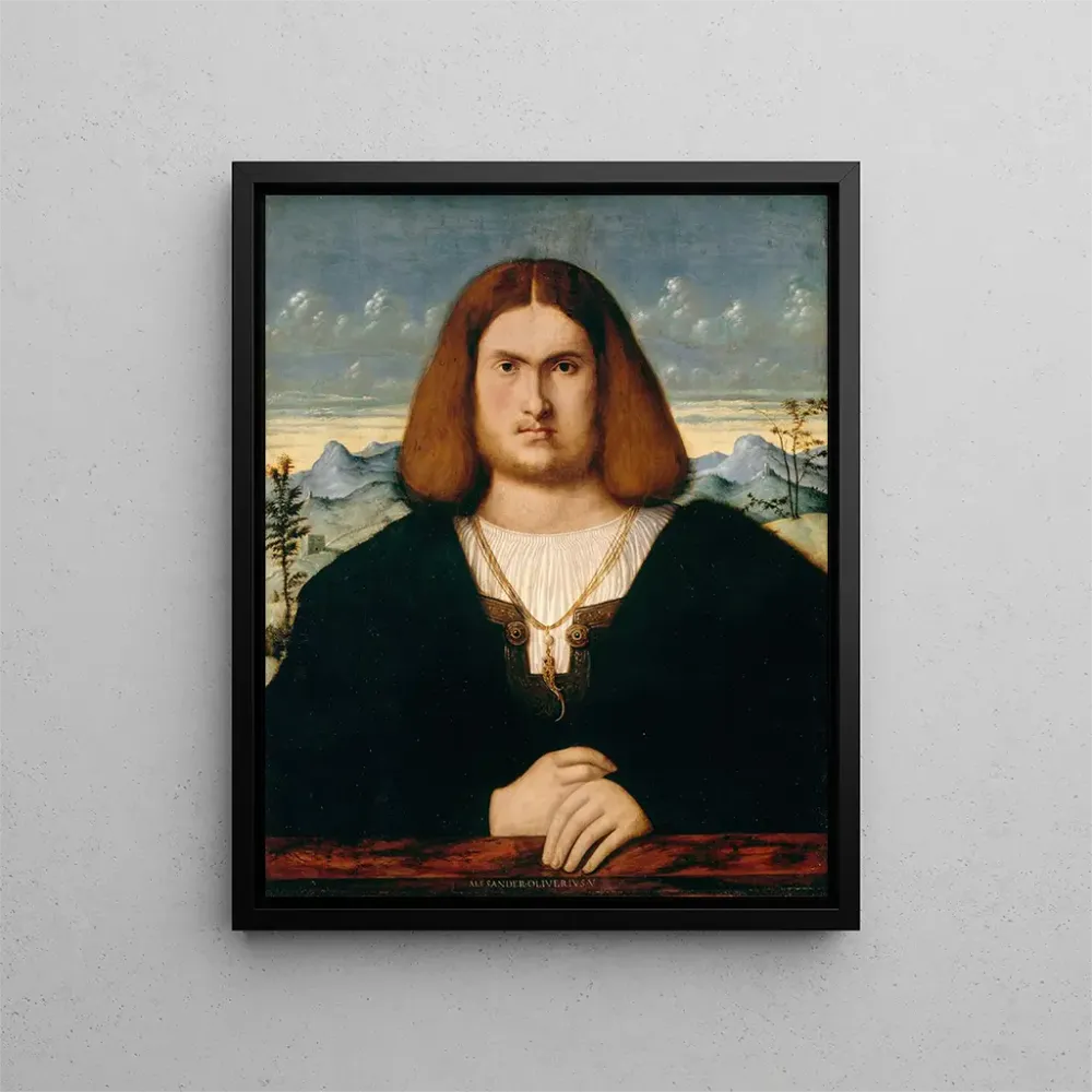 Gemälde Portrait eines jungen Mannes - Alessandro Oliverio | Kunstdruck