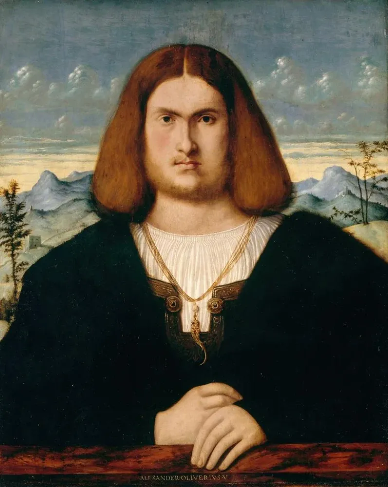 Gemälde Portrait eines jungen Mannes - Alessandro Oliverio | Kunstdruck