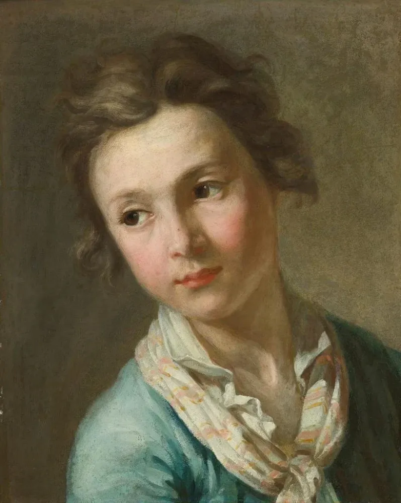 Gemälde Portrait eines jungen Mannes - Antoine Rivalz | Kunstdruck