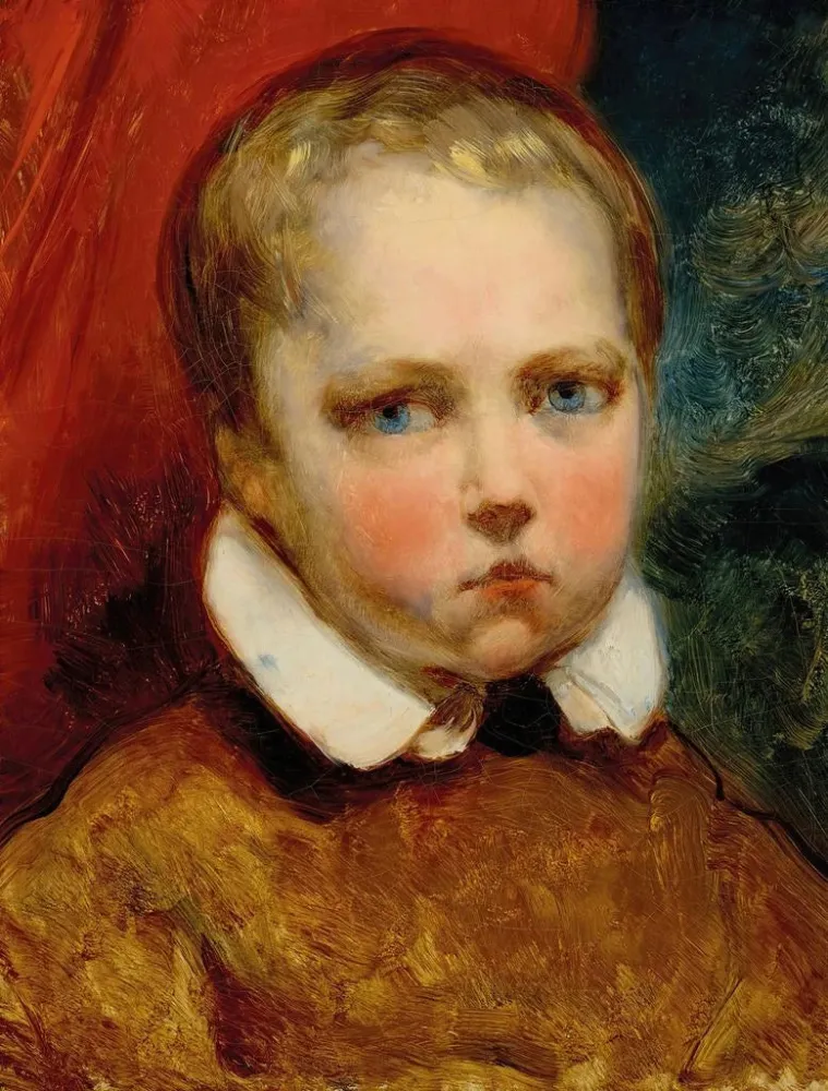 Gemälde Portrait eines Jungen namens Léon - Ary Scheffer