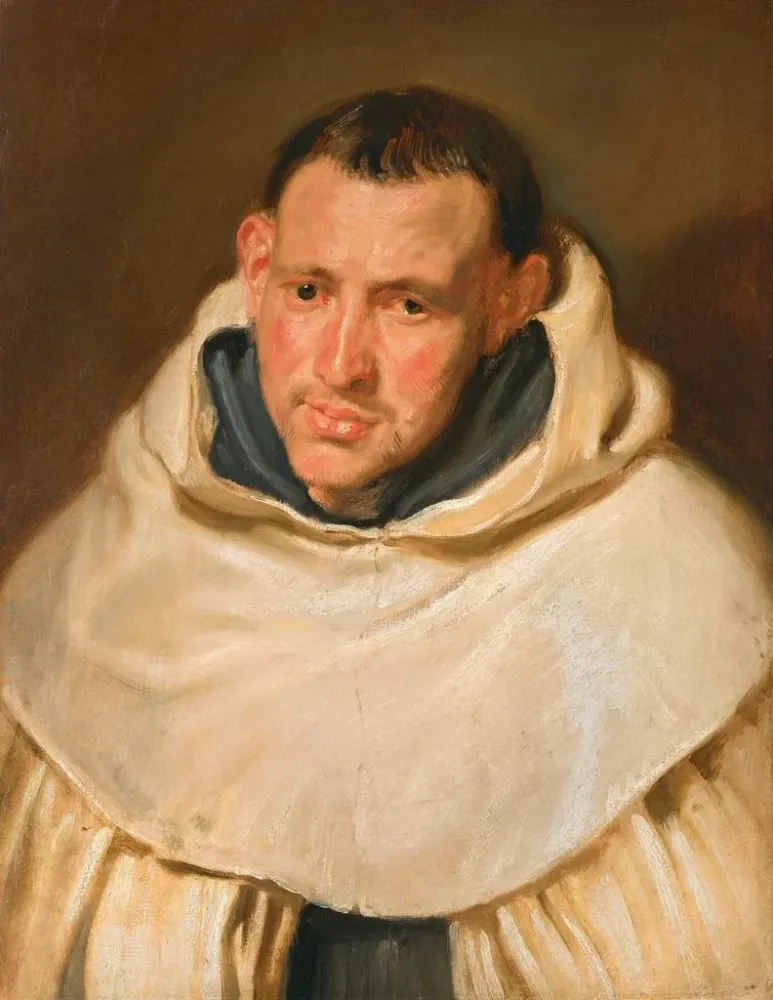 Gemälde Portrait eines karmeliten Mönchs - Antoine van Dyck | Kunstdruck