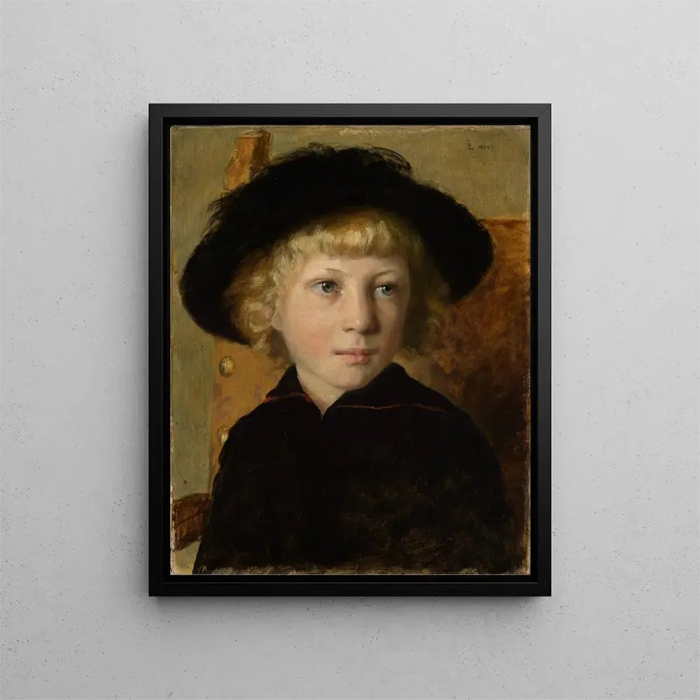 Gemälde Portrait eines Kindes - Albert Lang | Kunstdruck