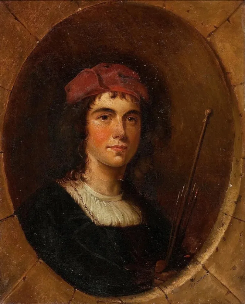 Gemälde Portrait eines Künstlers - Alfred Jacob Miller | Kunstdruck