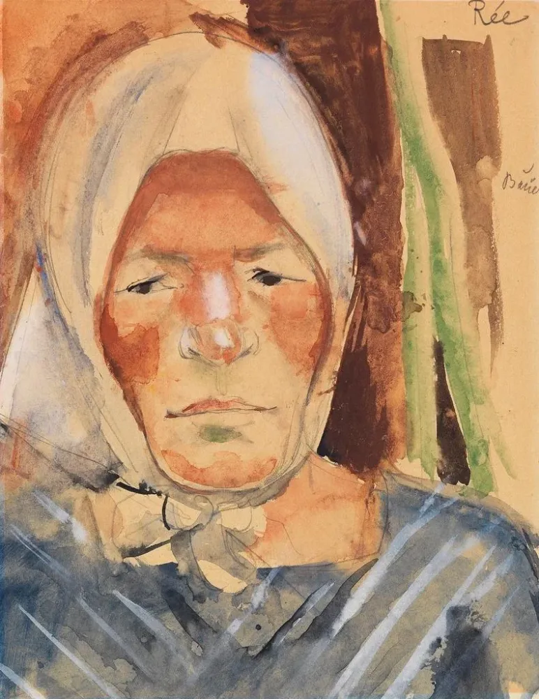 Gemälde Portrait eines Landwirts - Anita Re | Kunstdruck