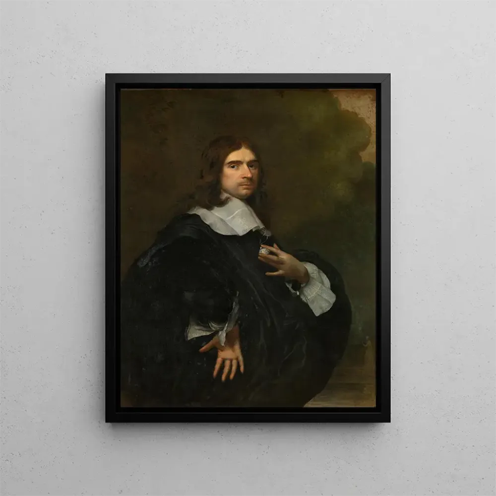Gemälde Portrait eines Mannes - Adriaen Hanneman | Kunstdruck
