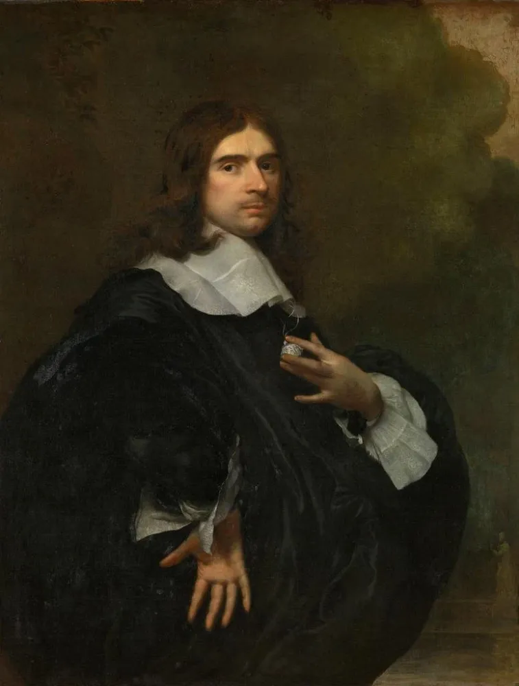 Gemälde Portrait eines Mannes - Adriaen Hanneman | Kunstdruck