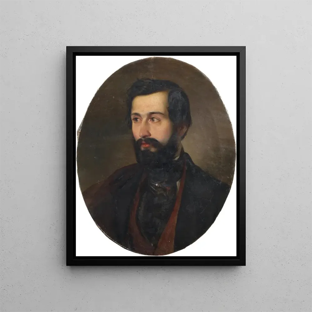 Gemälde Portrait eines Mannes - Alajos Györgyi Giergl | Kunstdruck