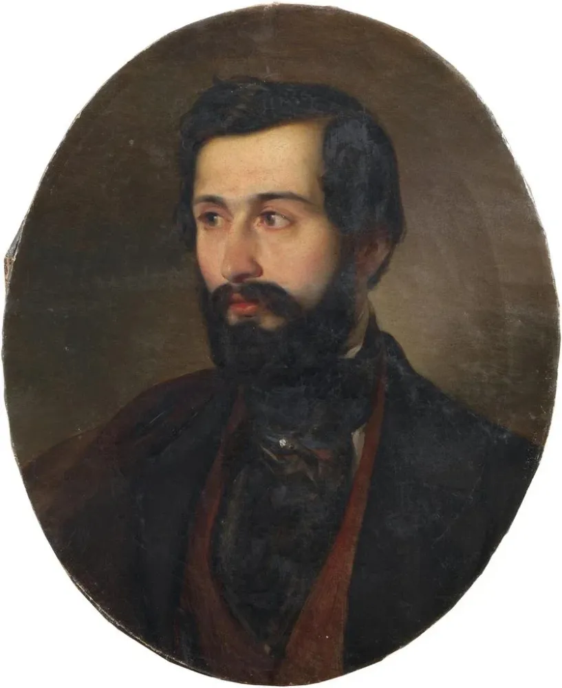 Gemälde Portrait eines Mannes - Alajos Györgyi Giergl | Kunstdruck