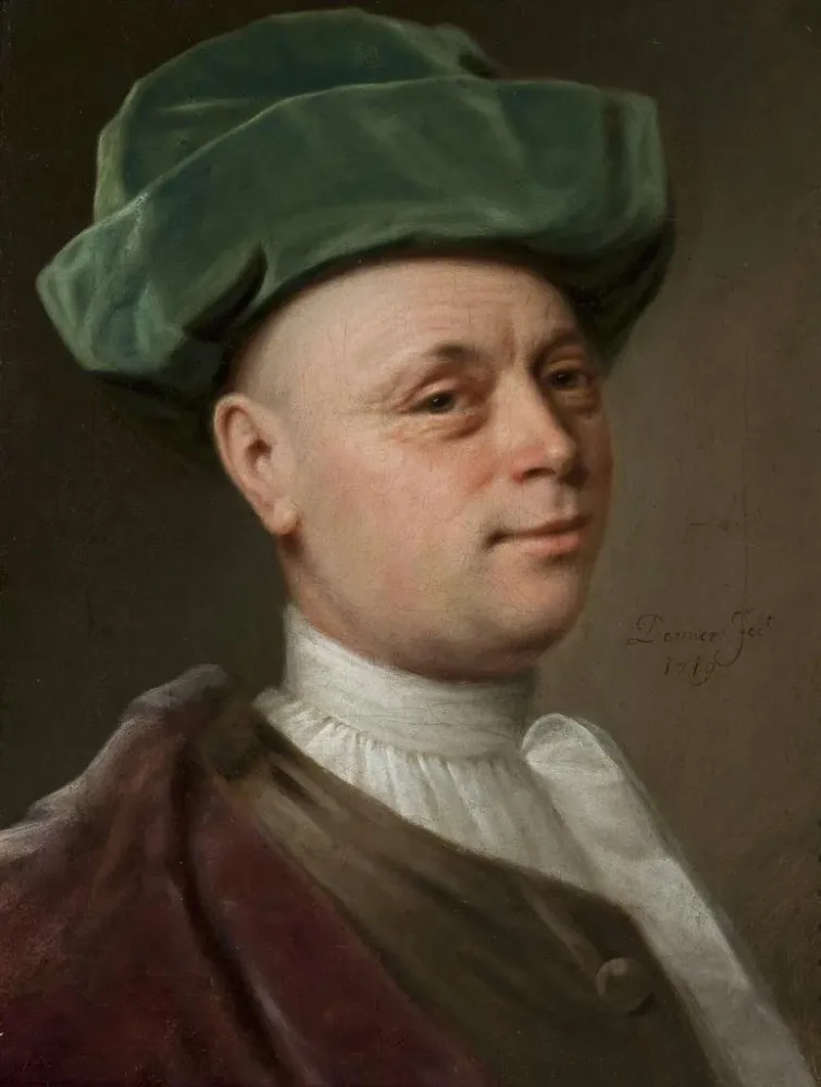 Gemälde Portrait eines Mannes - Balthasar Denner | Kunstdruck