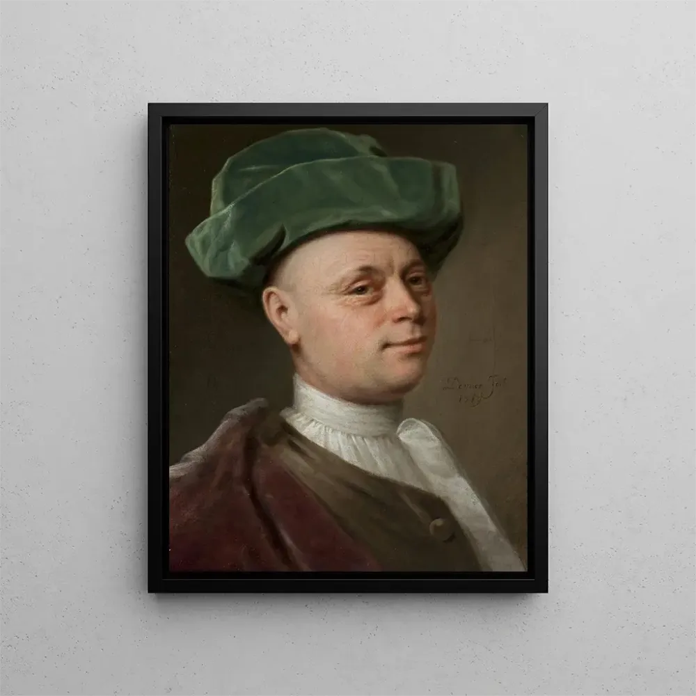 Gemälde Portrait eines Mannes - Balthasar Denner | Kunstdruck