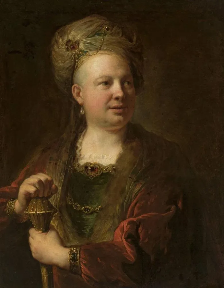 Gemälde Portrait eines Mannes orientalischer Kleidung - Alexis Grimou | Kunstdruck