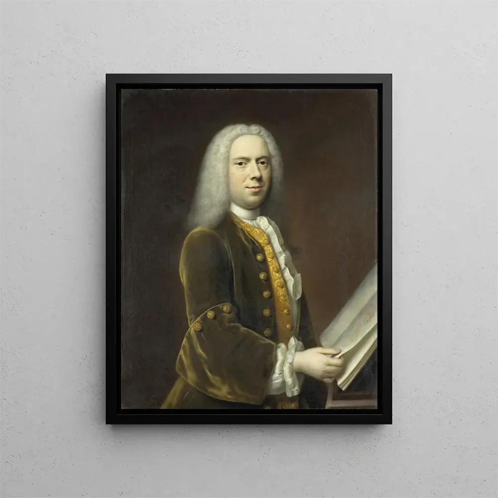 Gemälde Portrait eines Mannes wahrscheinlich Cornelis Troost 1696-1750 - Balthasar Denner | Kunstdruck