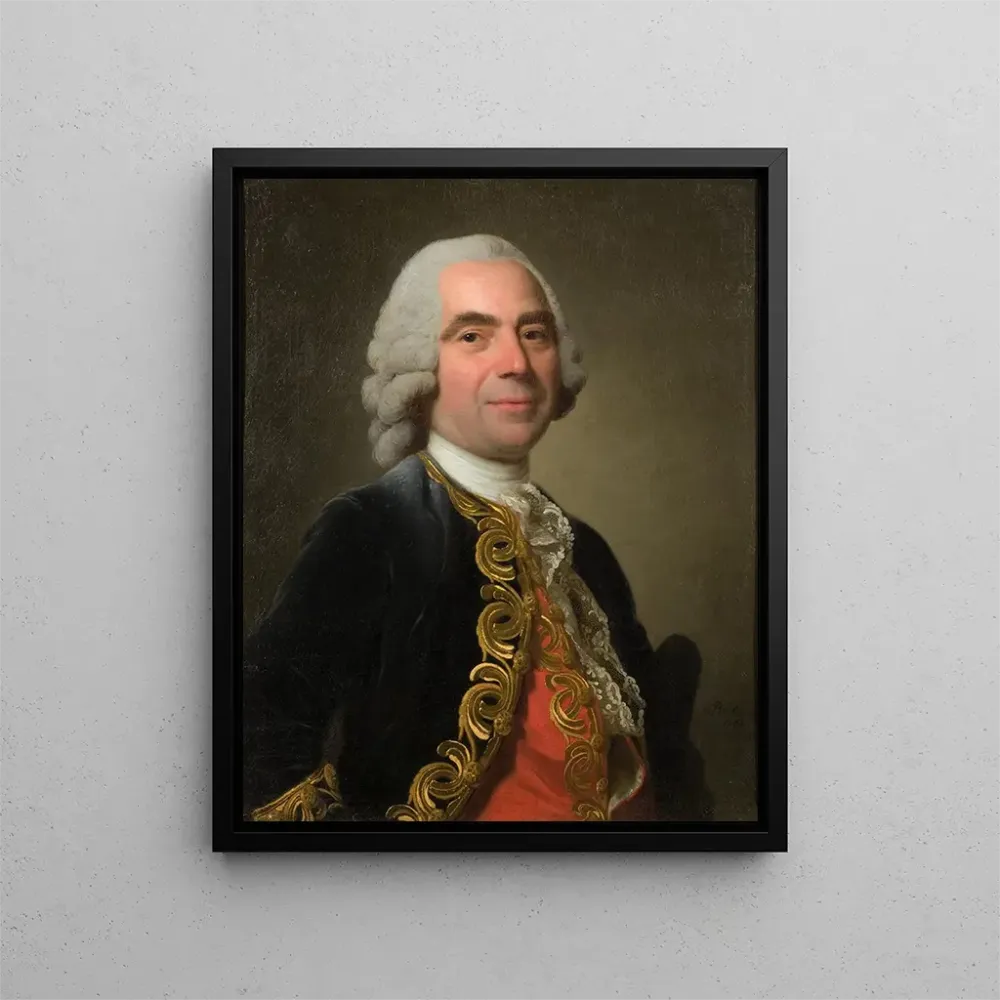 Gemälde Portrait eines Reiters - Alexander Roslin | Kunstdruck