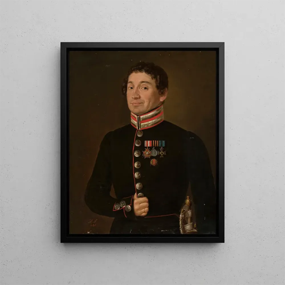 Gemälde Portrait eines russischen Militäroffiziers - Aleksander Stankiewicz | Kunstdruck