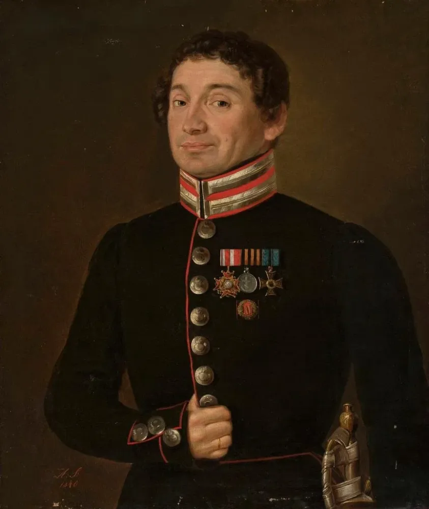 Gemälde Portrait eines russischen Militäroffiziers - Aleksander Stankiewicz | Kunstdruck