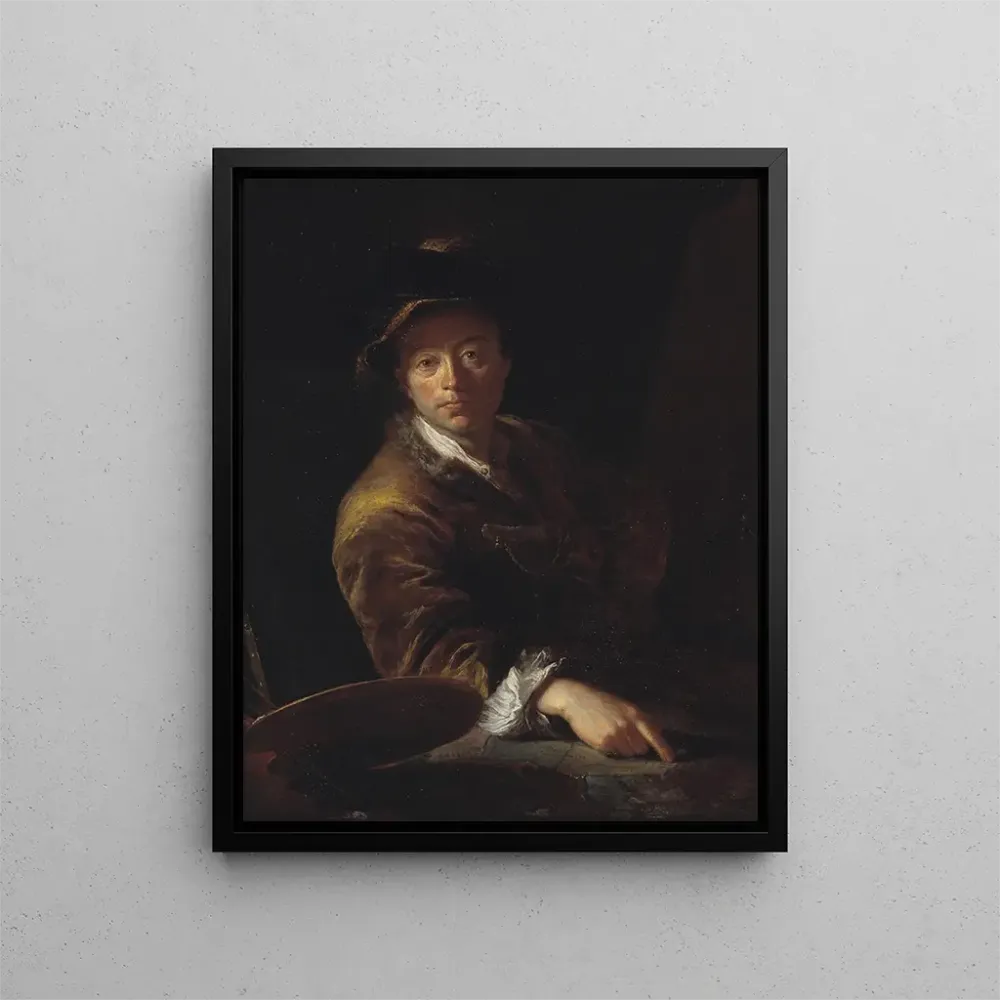 Gemälde Portrait eines vermutlich C. L. Agricola 1667-1719 - Antoine Pesne | Kunstdruck