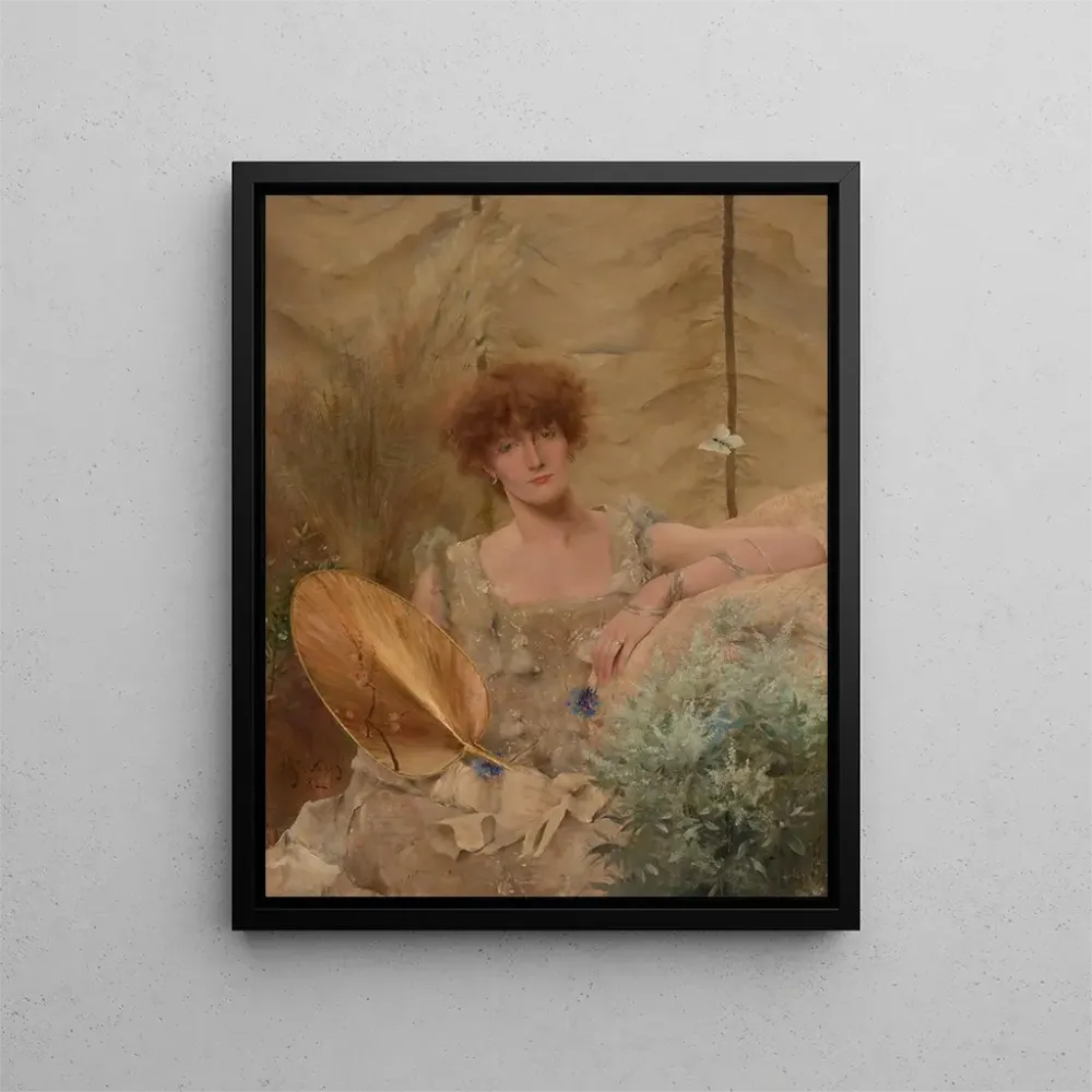 Gemälde Portrait Fédora von Sarah Bernhardt - Alfred Stevens | Kunstdruck