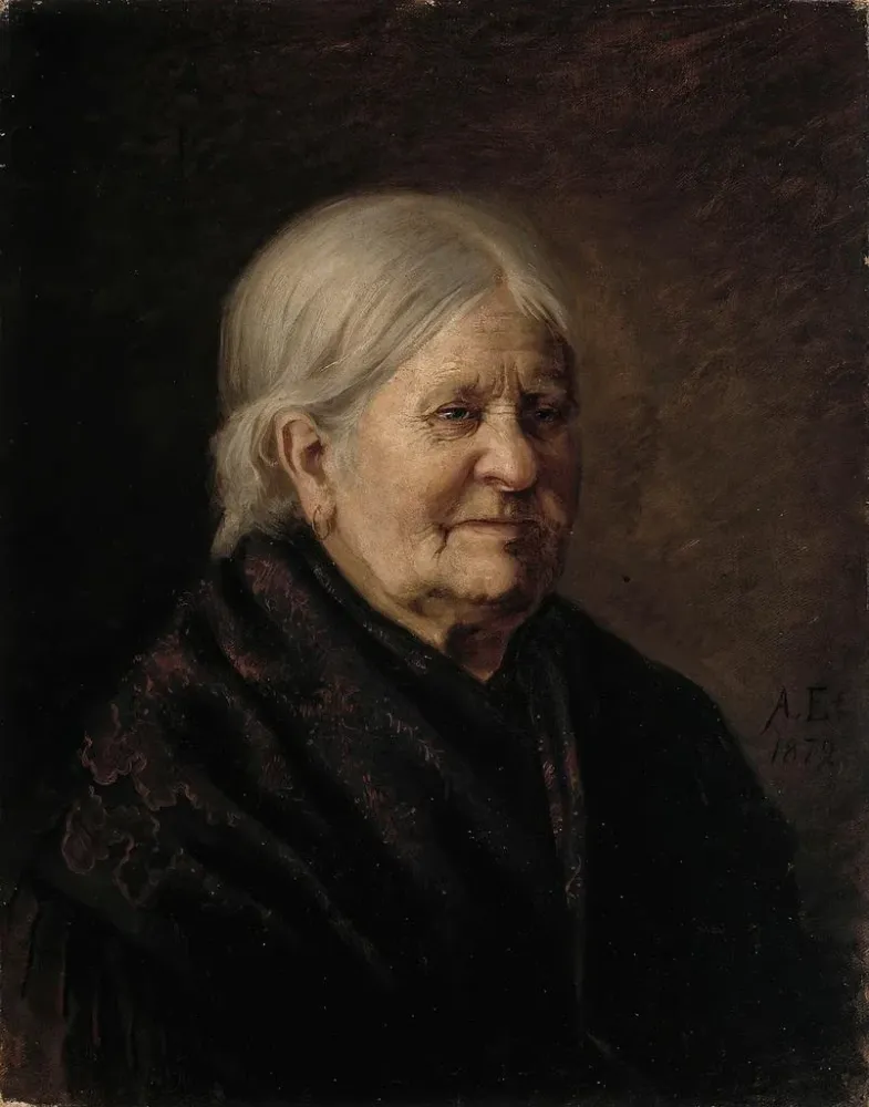 Gemälde Portrait de Fredrika Snygg Tajta - Albert Edelfelt | Kunstdruck