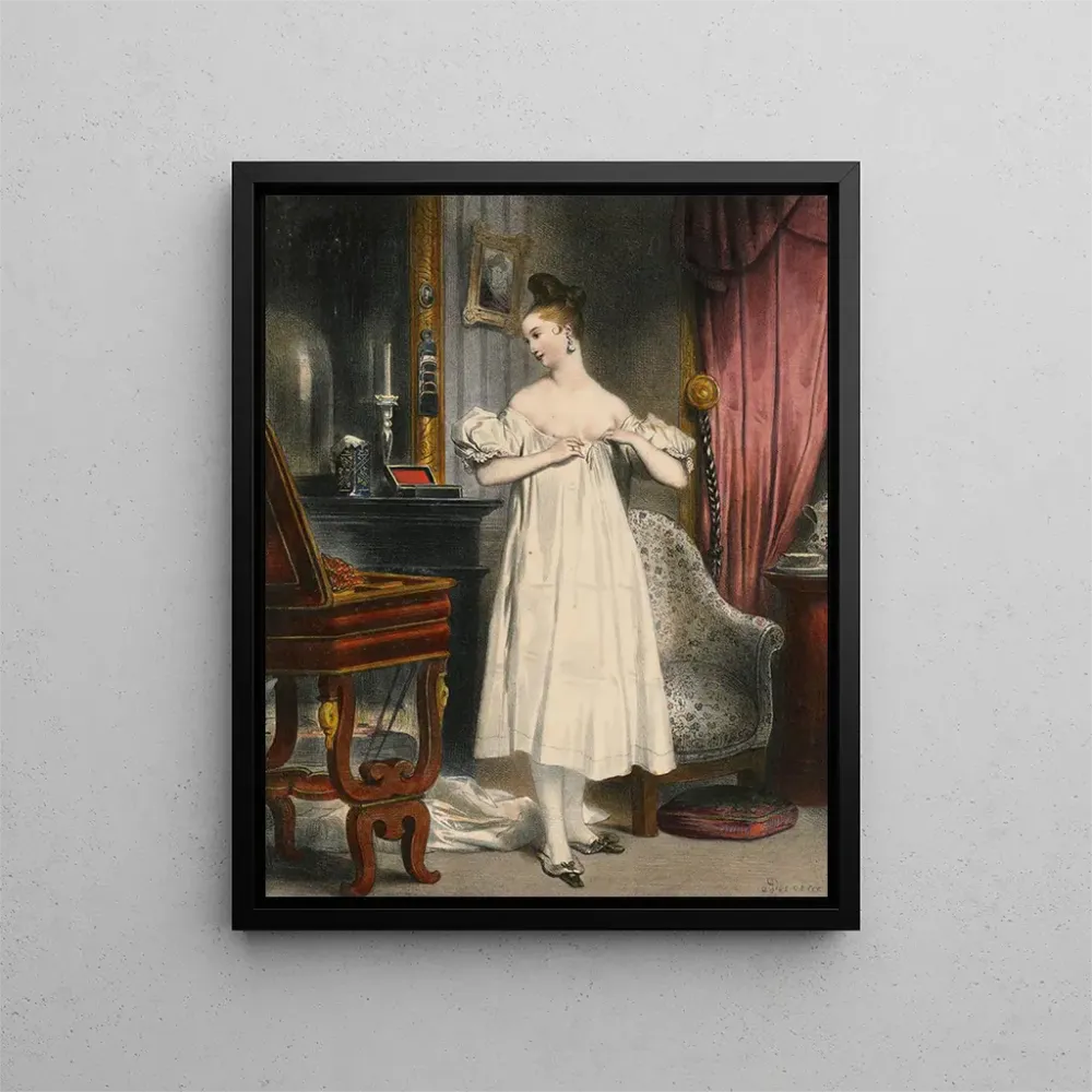 Gemälde Portrait de Galerie Fashionable 2 - Achille Devéria | Kunstdruck
