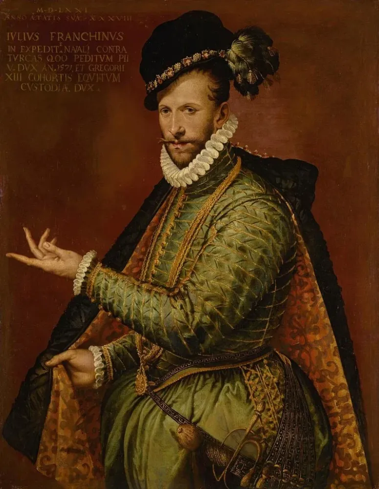 Gemälde Portrait de Giulio Franchini - Bartolomeo Passarotti | Kunstdruck
