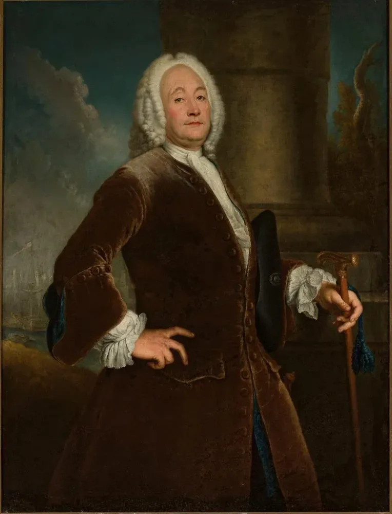 Gemälde Portrait de Heinrich Vogell - Antoine Pesne | Kunstdruck