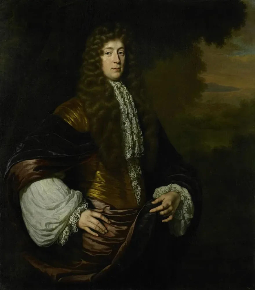 Gemälde Portrait de Hendrick Bicker, 1649 - 1718, bourgmestre d'Amsterdam - Michiel van Musscher | Kunstdruck