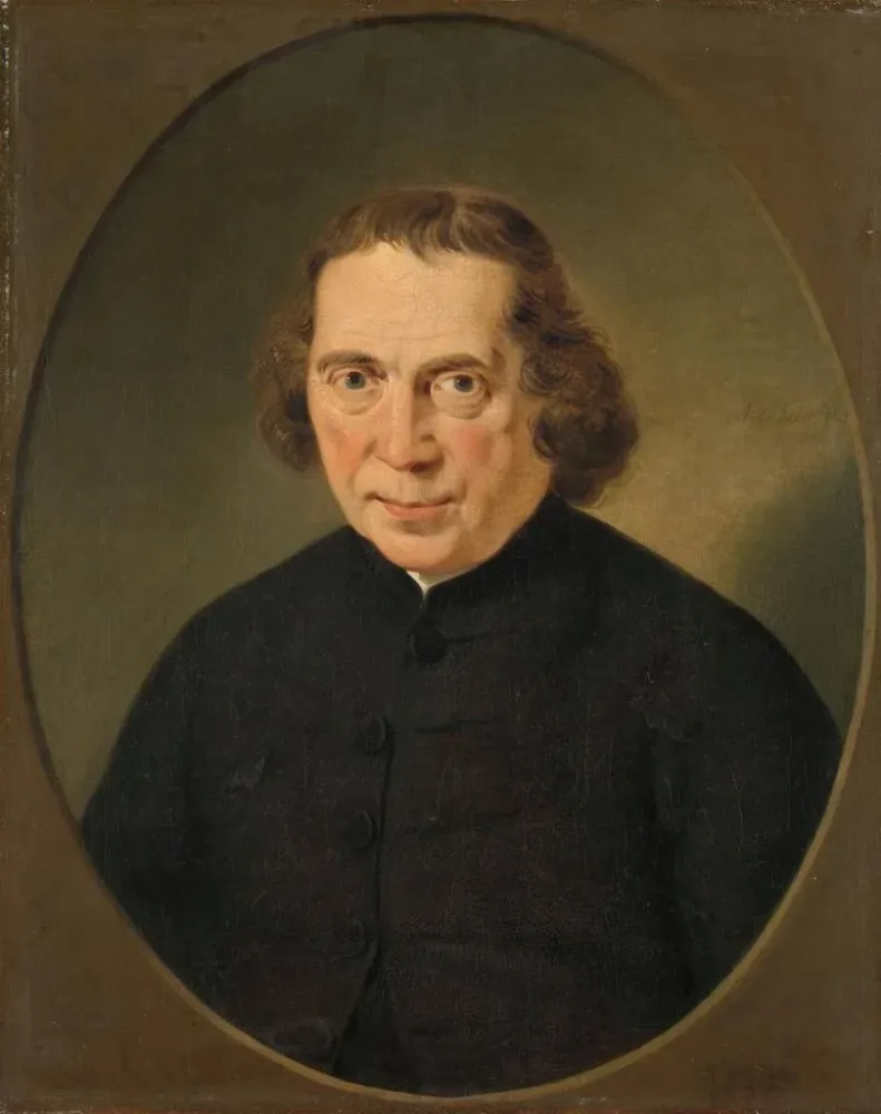 Gemälde Portrait de Jan Nieuwenhuyzen - Adriaan de Lelie | Kunstdruck