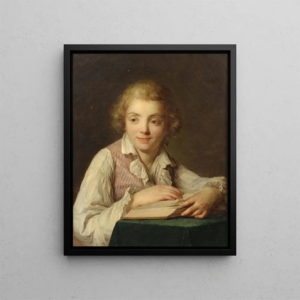 Gemälde Portrait de Jean-René Vestier - Antoine Vestier | Kunstdruck