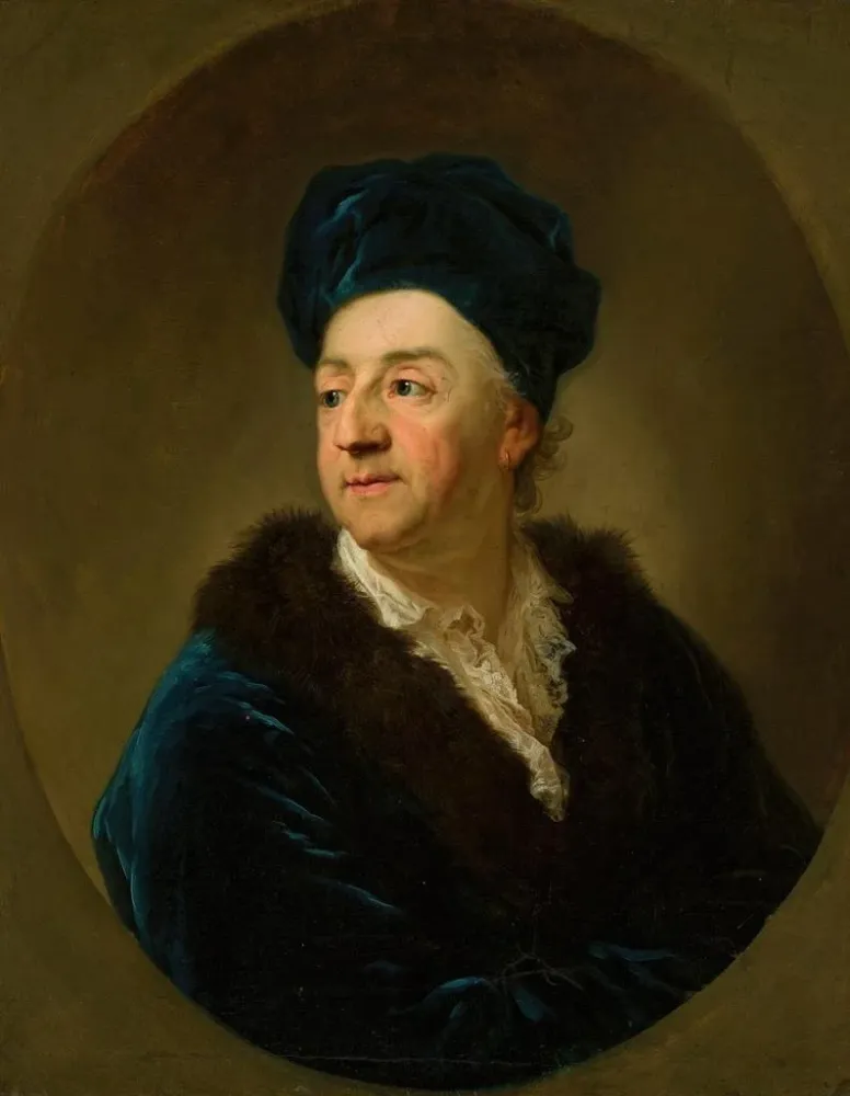 Gemälde Portrait de Johann N. Schaffgotsch en robe de chambre - Anton Graff