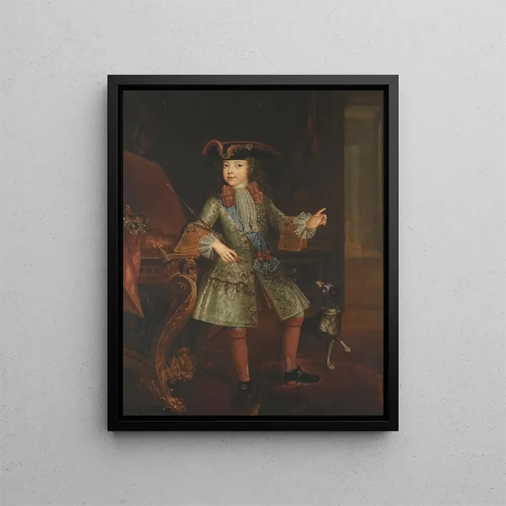 Gemälde Portrait de Louis XV de France enfant - Augustin Oudart Justinat | Kunstdruck