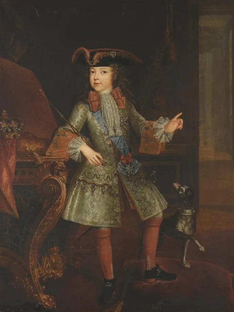 Gemälde Portrait de Louis XV de France enfant - Augustin Oudart Justinat | Kunstdruck