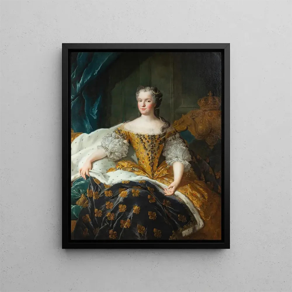 Gemälde Portrait de Marie Leszczynska Reine de France - Alexis Simon Belle | Kunstdruck