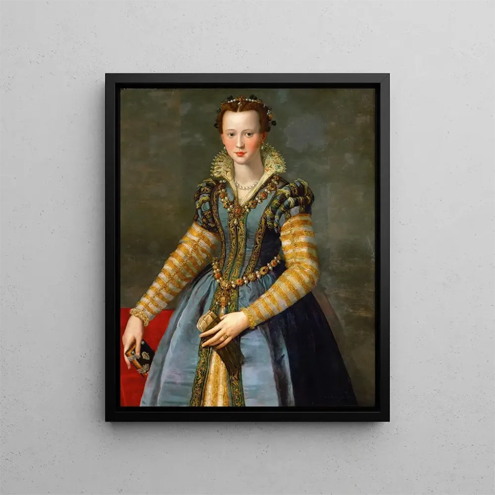 Gemälde Portrait de Marie de Médicis 1540-1557 - Alessandro Allori | Kunstdruck